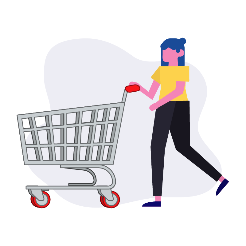 Person With Shopping Cart