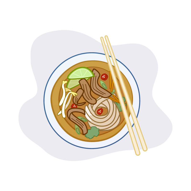 a bowl of Pho