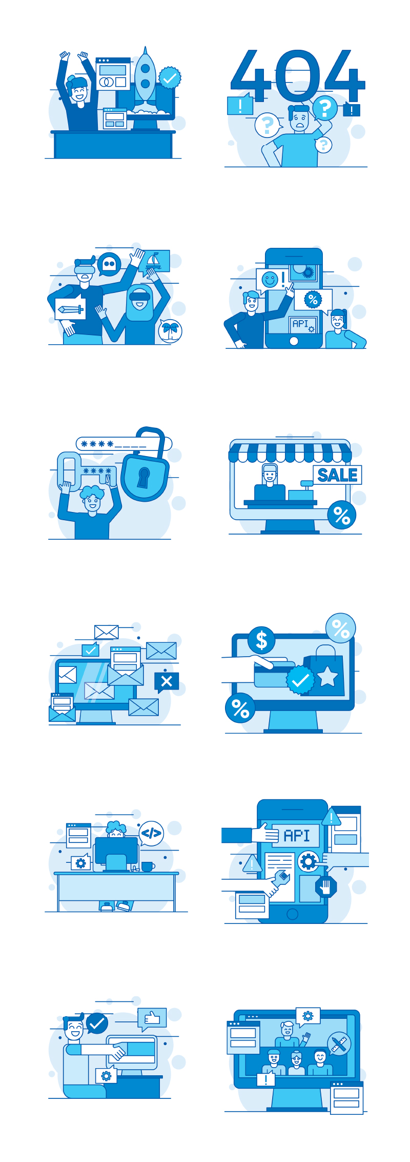Tech Industry Illustration Pack