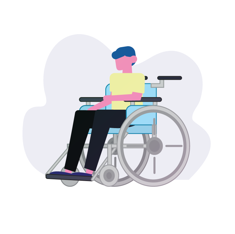 a man in a Wheelchair