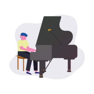 Piano Player: Free Download Of A Piano Player Illustration