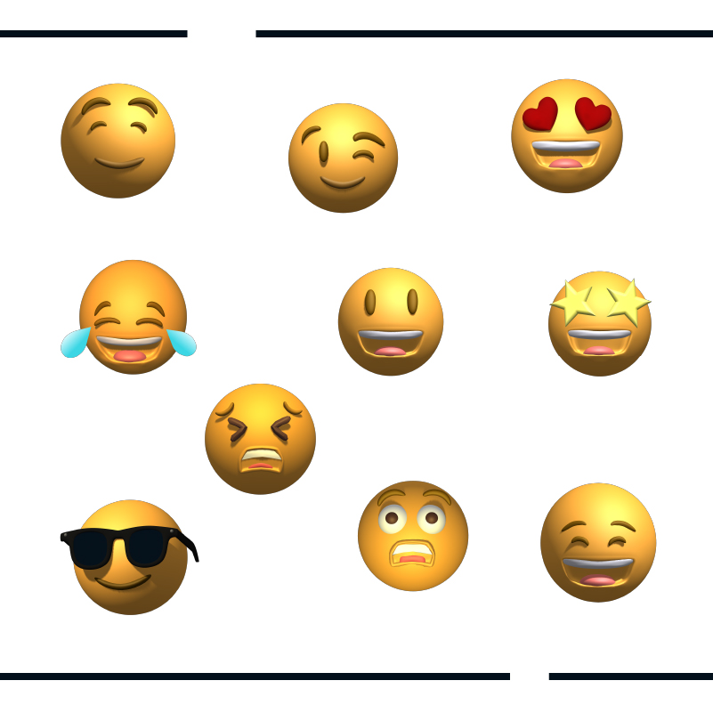 3D Emoji Icons Mini Pack
