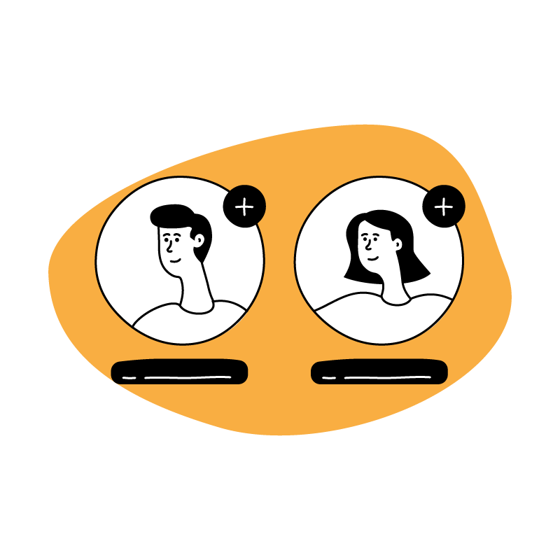 profile photos of a man and a woman
